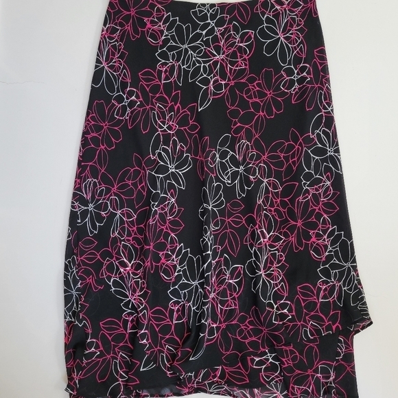 Lane Bryant Vintage Maxi Asymmetrical Tiered Skirt 14/16 A-Line - Picture 5 of 11